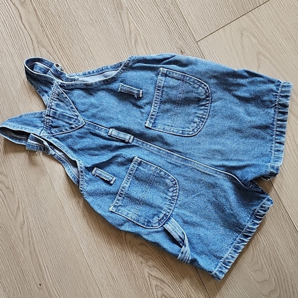 Vintage Mini Sports Denim Short Overalls, 24 Months - Picture 9 of 10